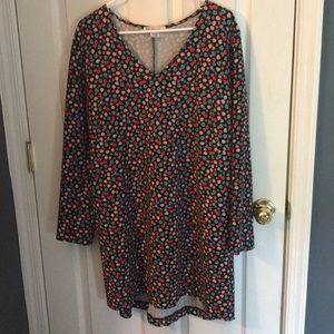 PLY428 dress i cute ditzy rose print.